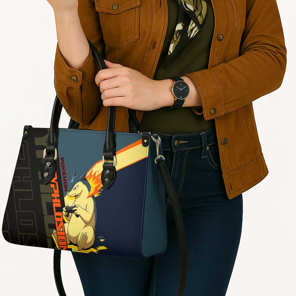 Typhlosion Poké Leather Bag Classic Retro Anime Style