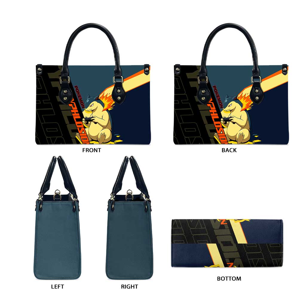 Typhlosion Poké Leather Bag Classic Retro Anime Style