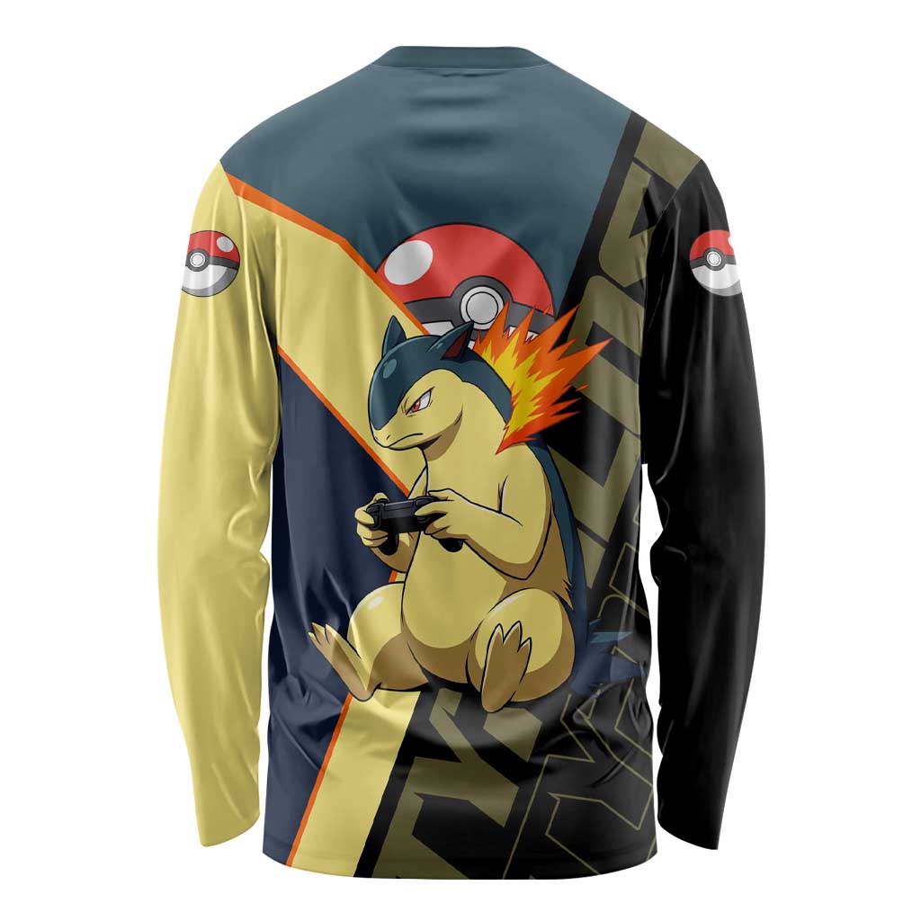 Typhlosion Poké Long Sleeve Shirt Classic Retro Anime Style