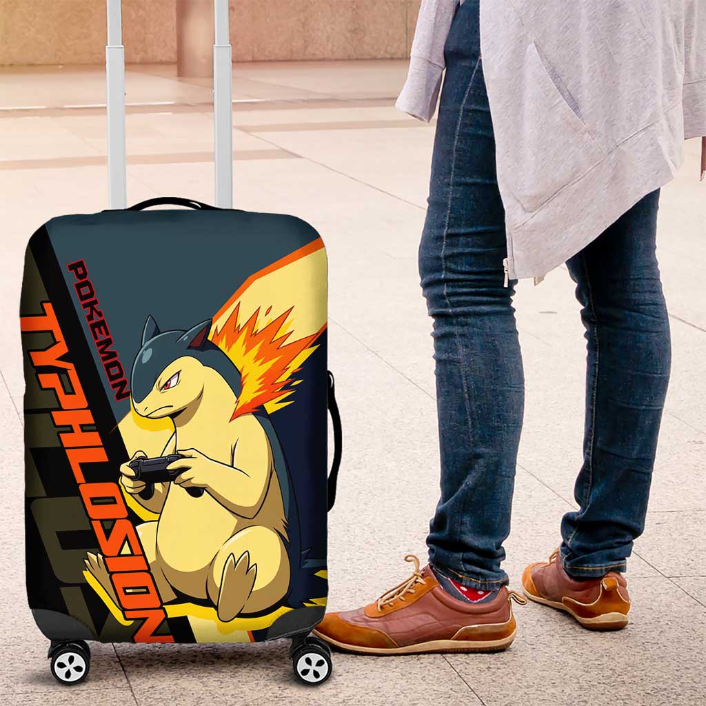 Typhlosion Poké Luggage Cover Classic Retro Anime Style