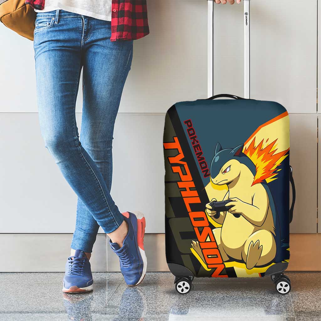 Typhlosion Poké Luggage Cover Classic Retro Anime Style