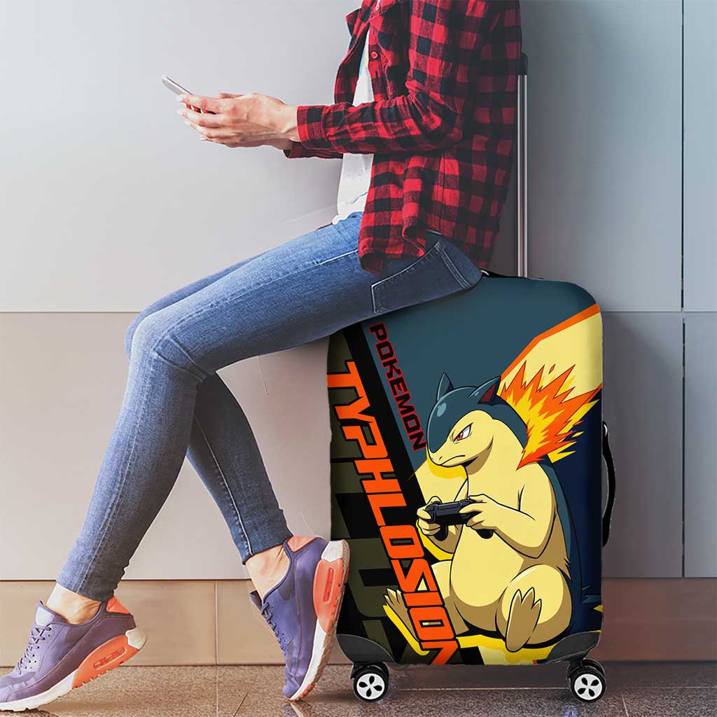 Typhlosion Poké Luggage Cover Classic Retro Anime Style