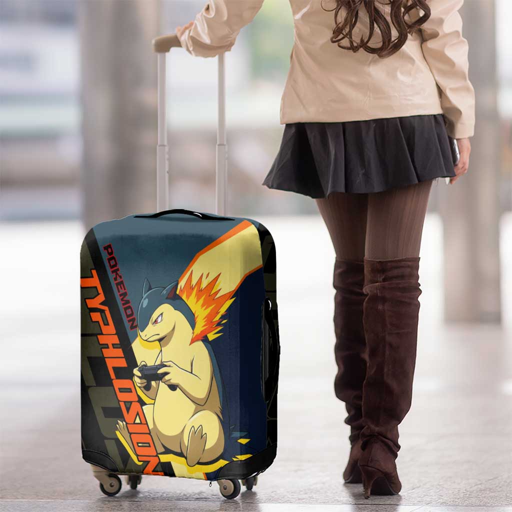 Typhlosion Poké Luggage Cover Classic Retro Anime Style