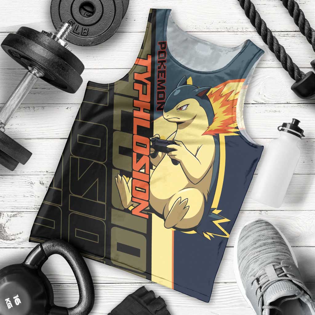 Typhlosion Poké Men Tank Top Classic Retro Anime Style