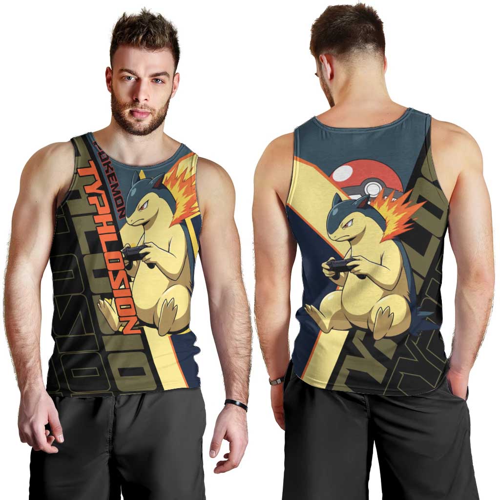 Typhlosion Poké Men Tank Top Classic Retro Anime Style