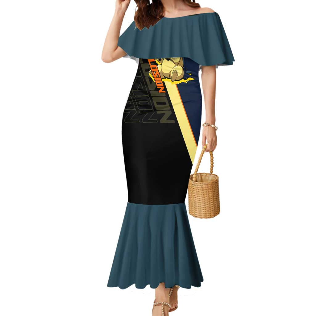 Typhlosion Poké Mermaid Dress Classic Retro Anime Style