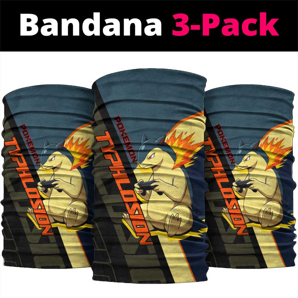 Typhlosion Poké Neck Gaiter Classic Retro Anime Style