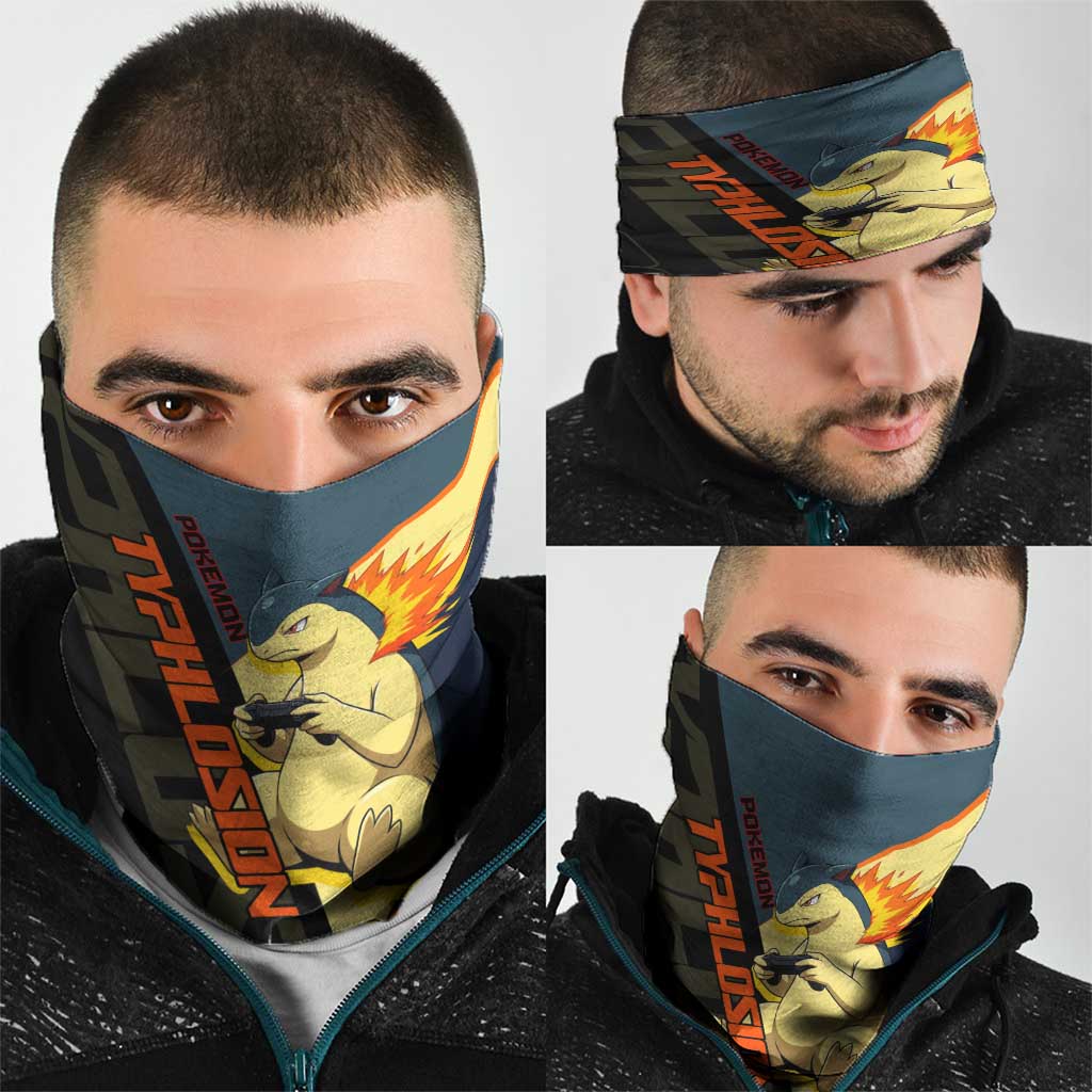 Typhlosion Poké Neck Gaiter Classic Retro Anime Style