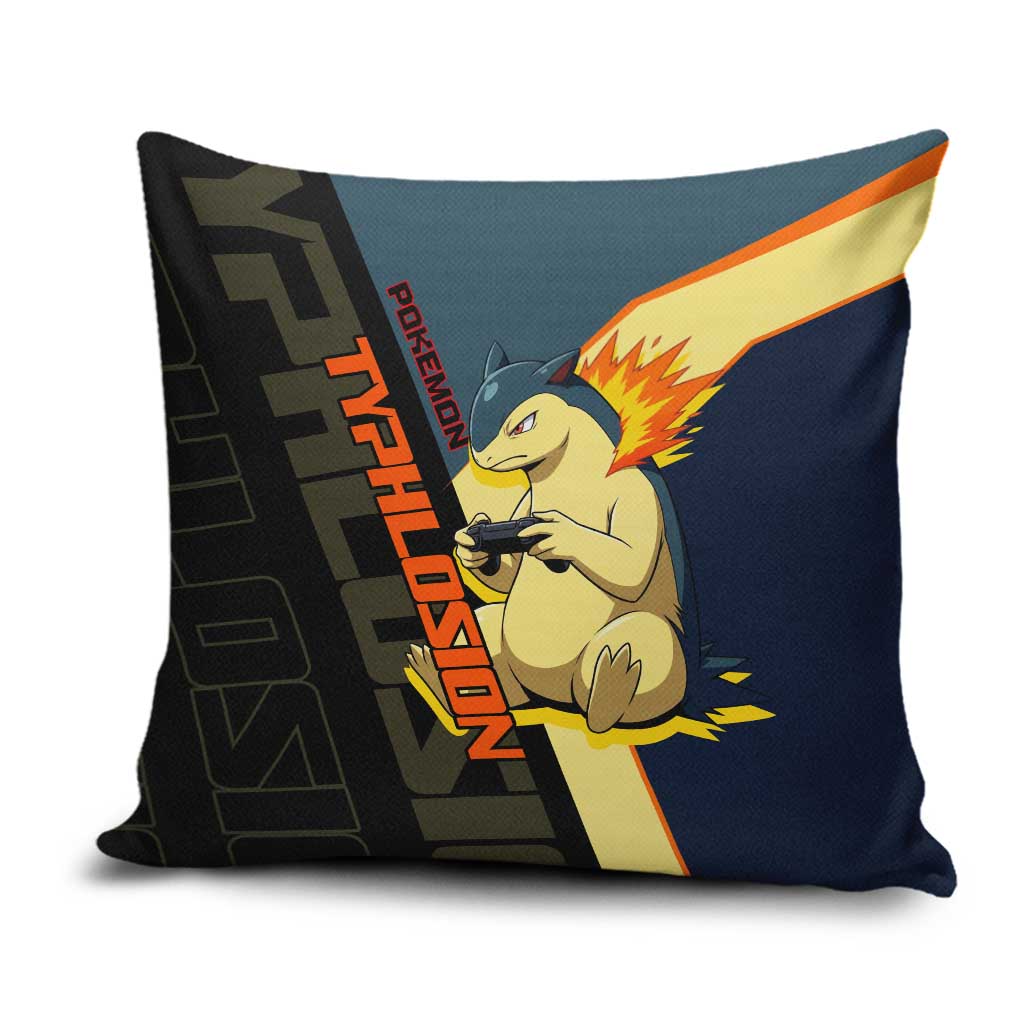 Typhlosion Poké Pillow Cover Classic Retro Anime Style