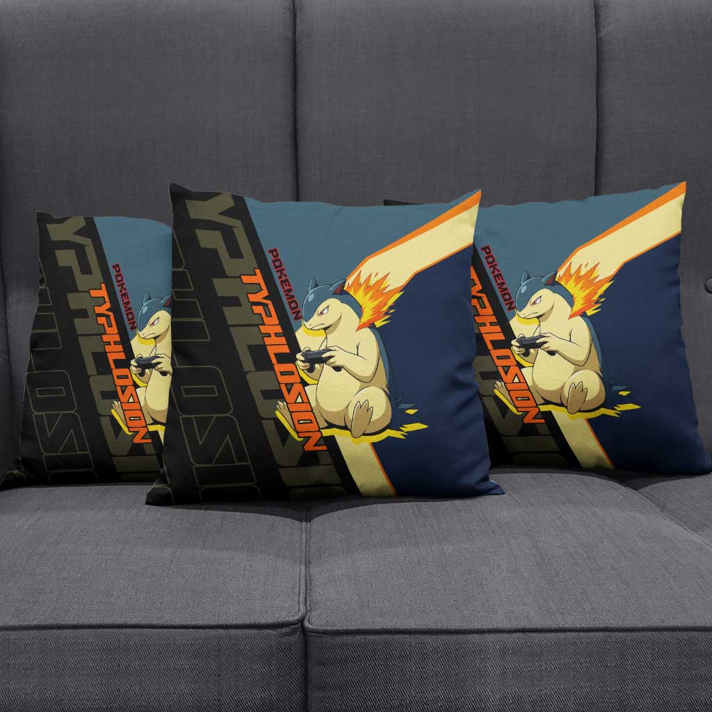 Typhlosion Poké Pillow Cover Classic Retro Anime Style