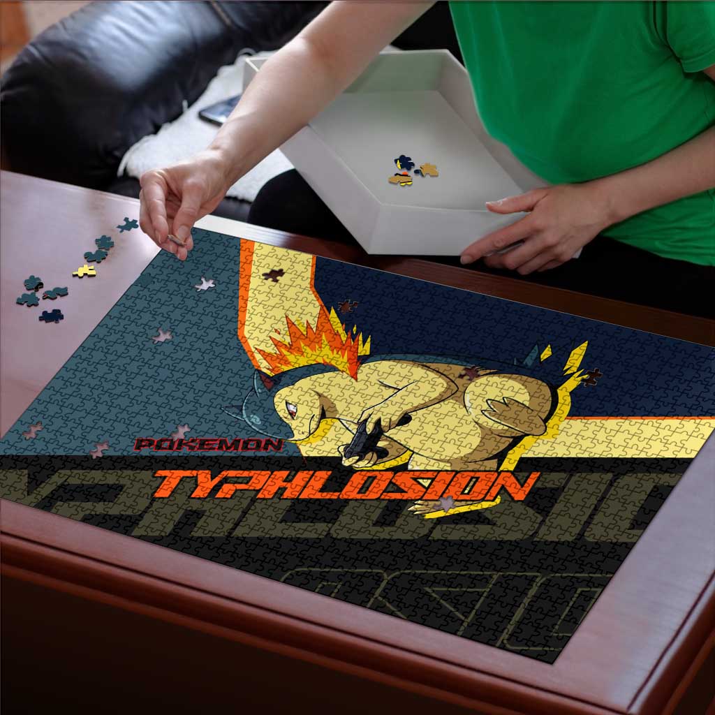 Typhlosion Poké Puzzle Classic Retro Anime Style