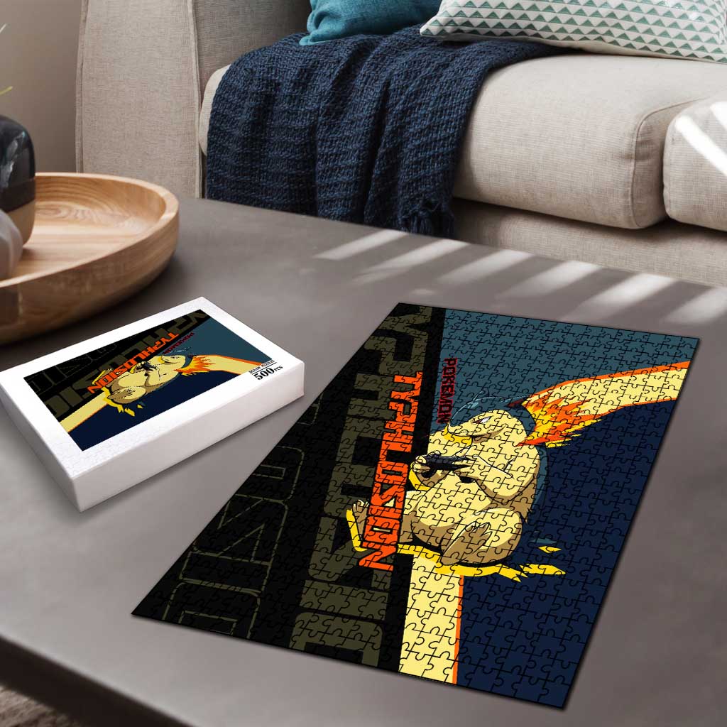 Typhlosion Poké Puzzle Classic Retro Anime Style