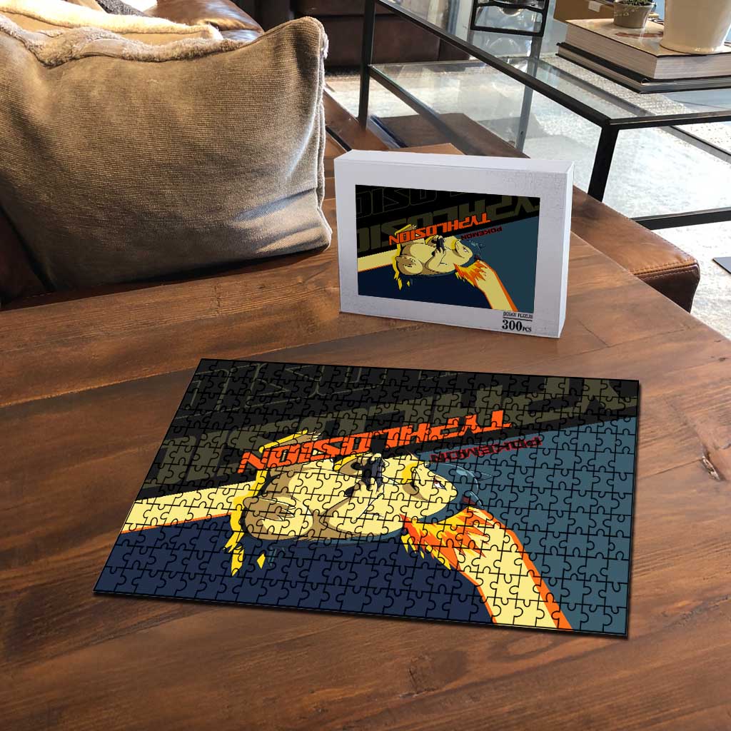 Typhlosion Poké Puzzle Classic Retro Anime Style