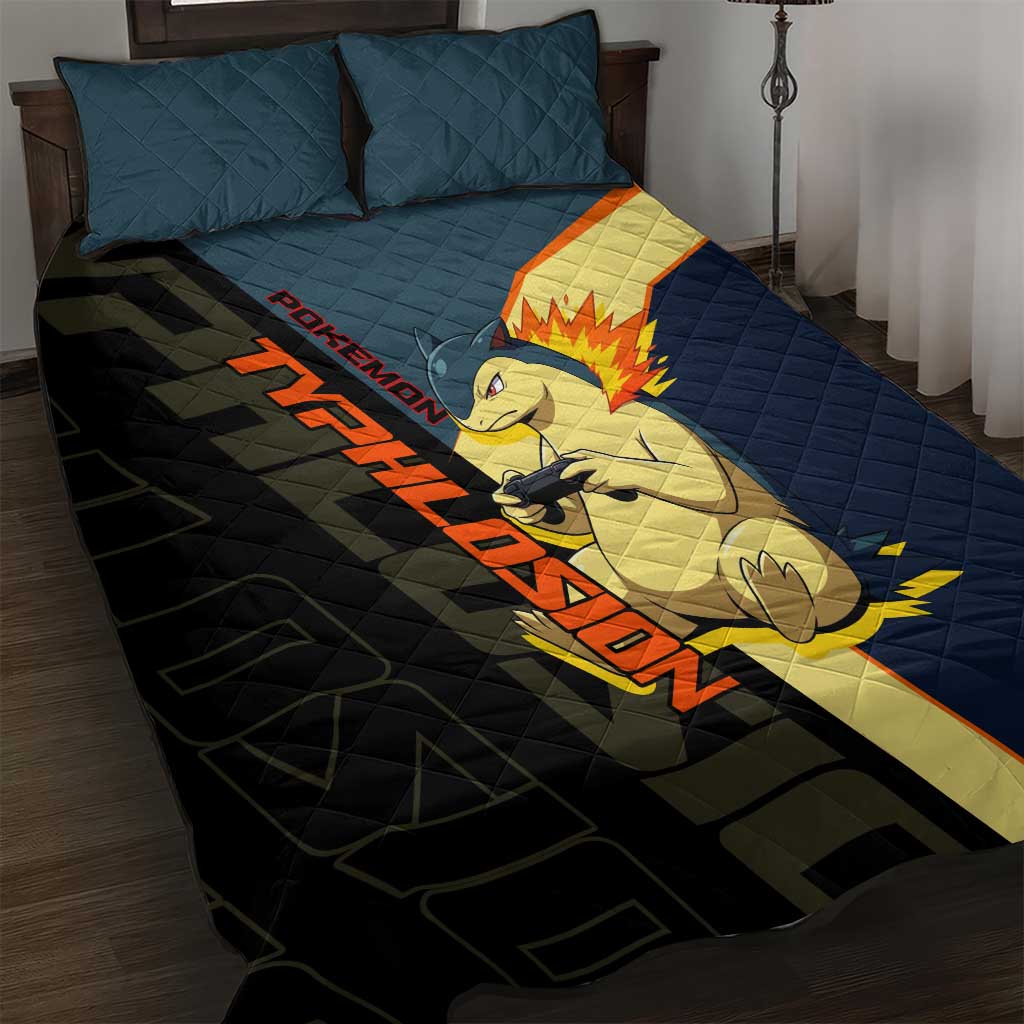 Typhlosion Poké Quilt Bed Set Classic Retro Anime Style