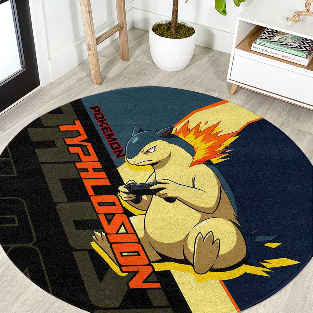 Typhlosion Poké Round Carpet Classic Retro Anime Style