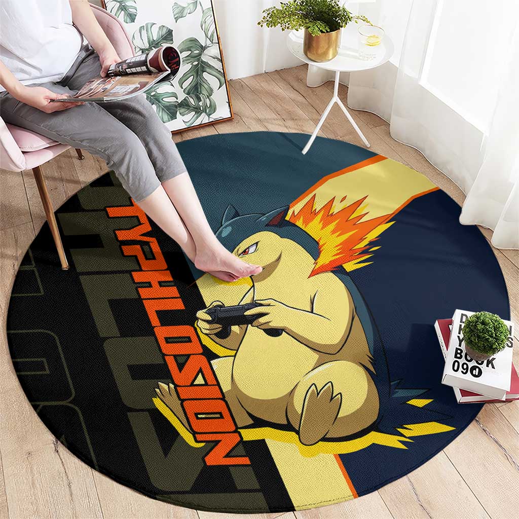 Typhlosion Poké Round Carpet Classic Retro Anime Style