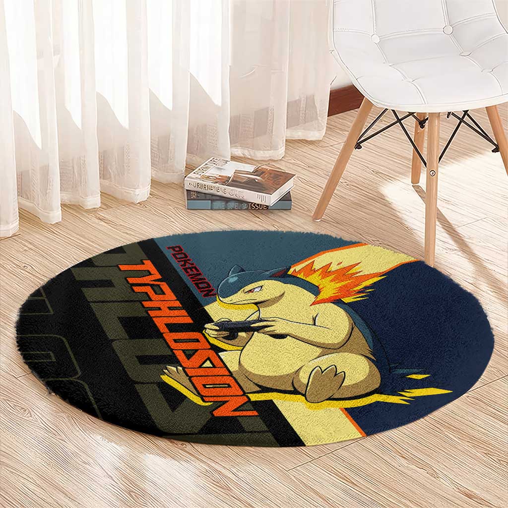 Typhlosion Poké Round Carpet Classic Retro Anime Style