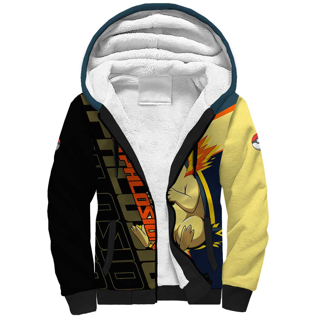 Typhlosion Poké Sherpa Hoodie Classic Retro Anime Style