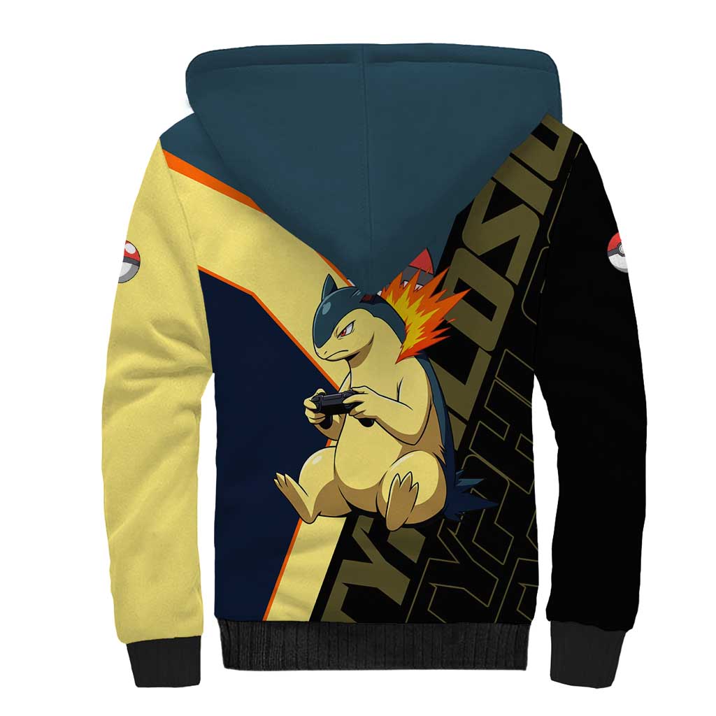 Typhlosion Poké Sherpa Hoodie Classic Retro Anime Style
