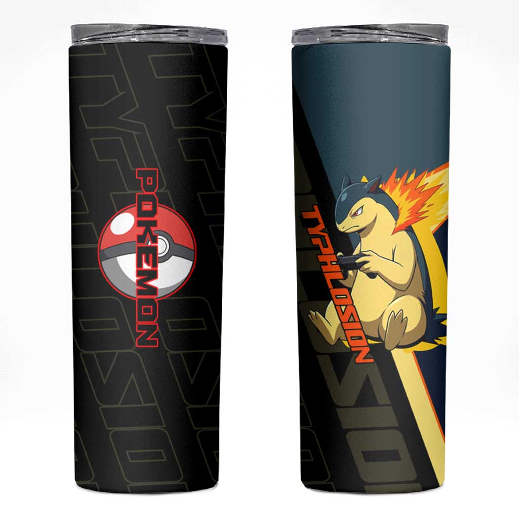 Typhlosion Poké Skinny Tumbler Classic Retro Anime Style