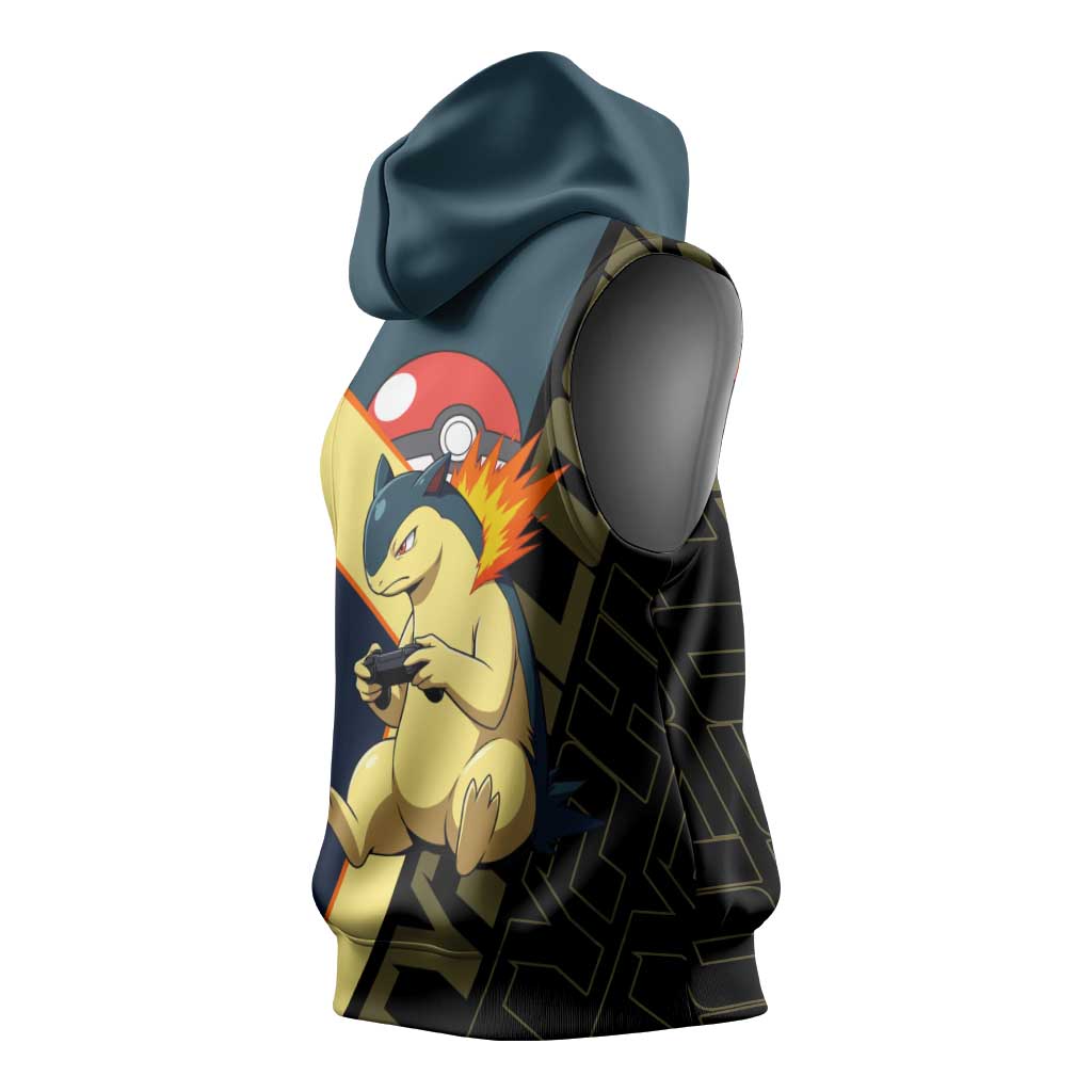 Typhlosion Poké Sleeveless Hoodie Classic Retro Anime Style