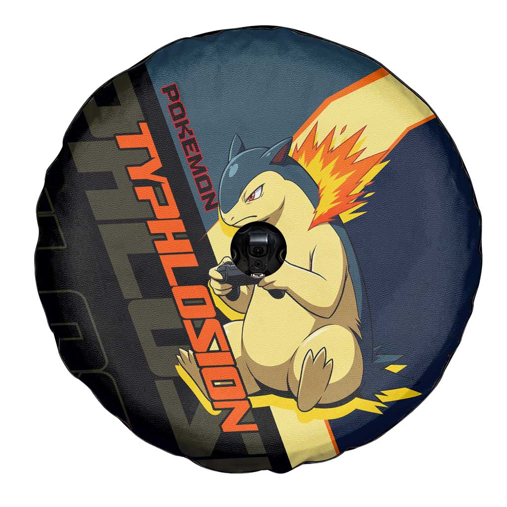 Typhlosion Poké Spare Tire Cover Classic Retro Anime Style