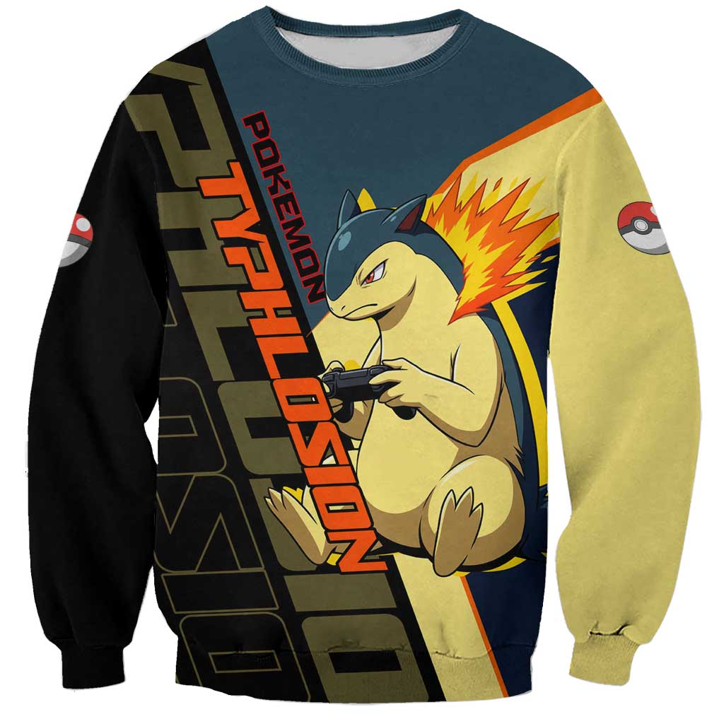 Typhlosion Poké Sweatshirt Classic Retro Anime Style