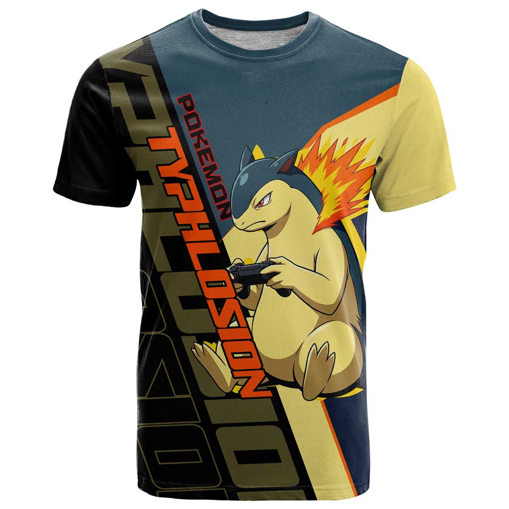 Typhlosion Poké T Shirt Classic Retro Anime Style