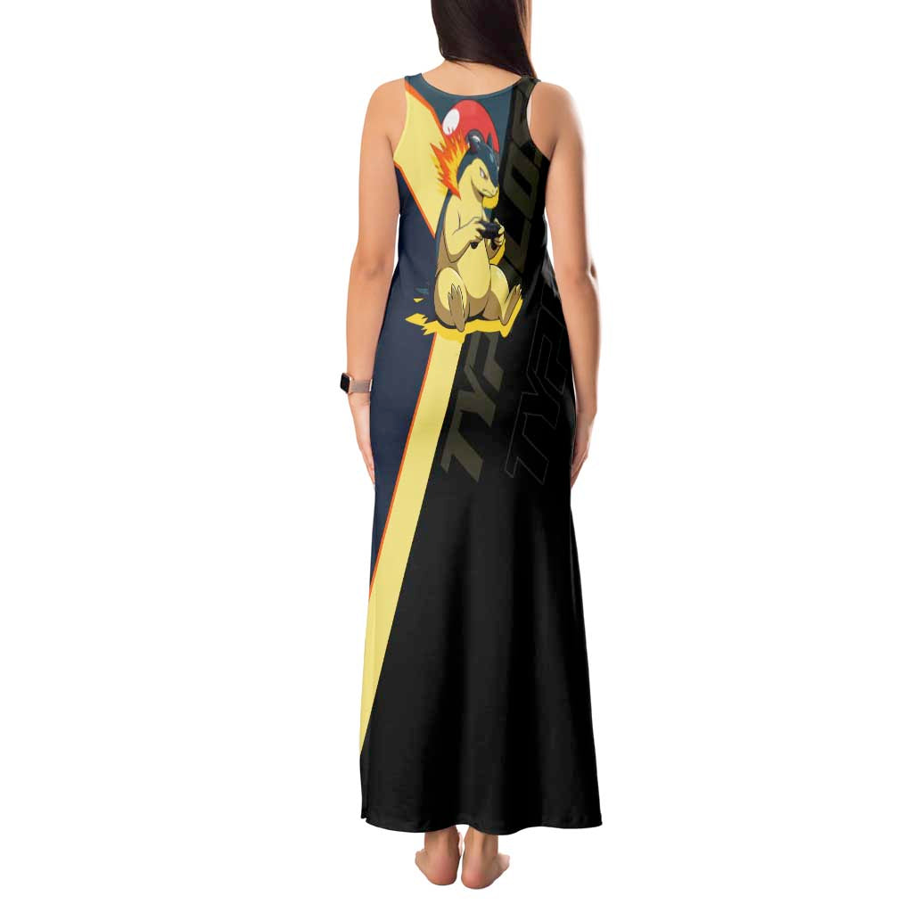 Typhlosion Poké Tank Maxi Dress Classic Retro Anime Style