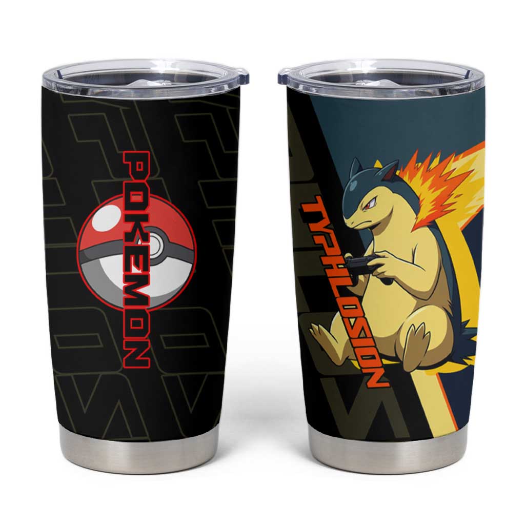 Typhlosion Poké Tumbler Cup Classic Retro Anime Style