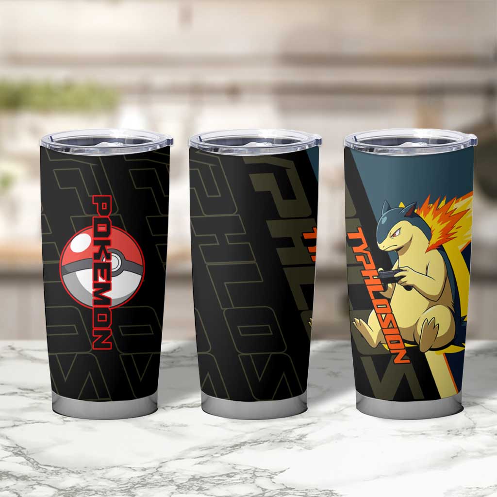 Typhlosion Poké Tumbler Cup Classic Retro Anime Style
