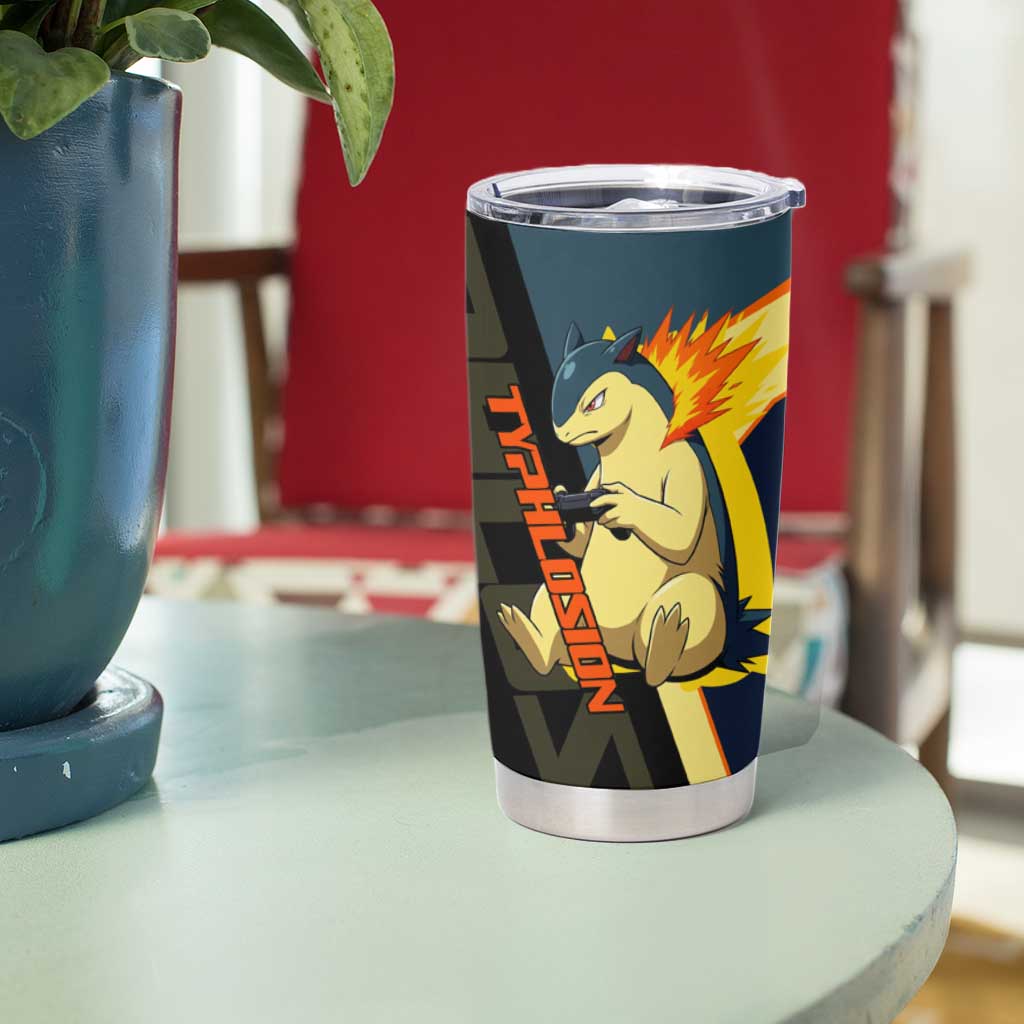 Typhlosion Poké Tumbler Cup Classic Retro Anime Style
