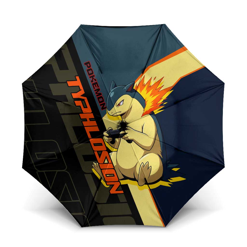Typhlosion Poké Umbrella Classic Retro Anime Style