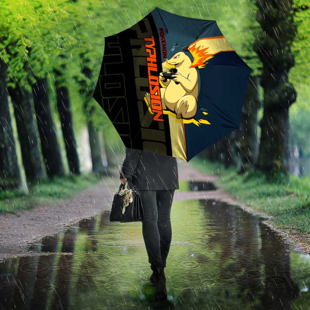 Typhlosion Poké Umbrella Classic Retro Anime Style