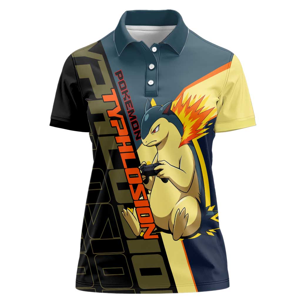Typhlosion Poké Women Polo Shirt Classic Retro Anime Style