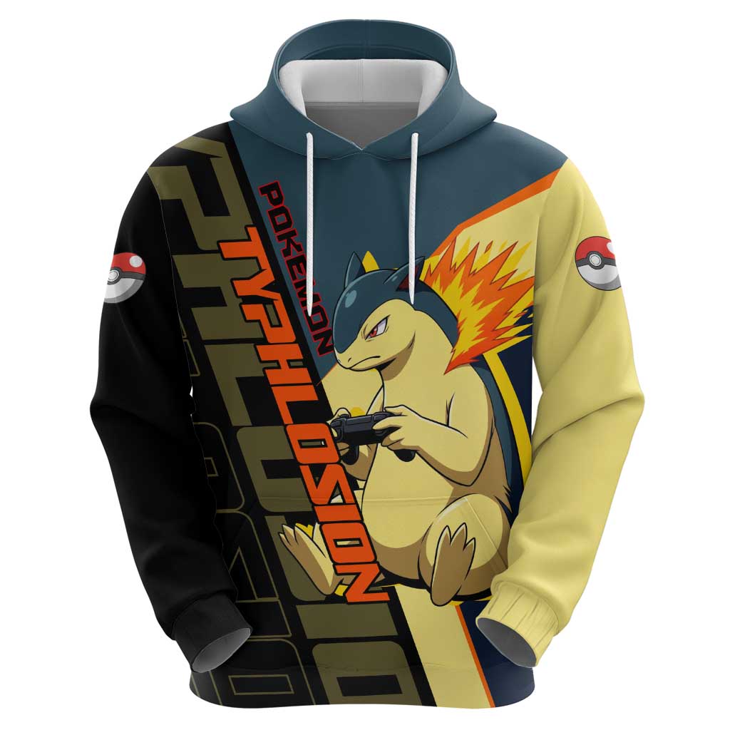 Typhlosion Poké Zip Hoodie Classic Retro Anime Style