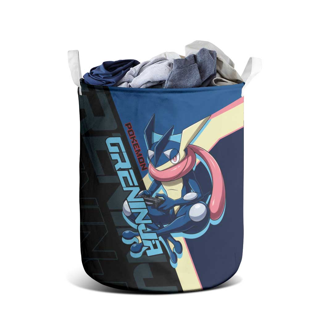Greninja Poké Laundry Basket Sleek Retro Anime Style