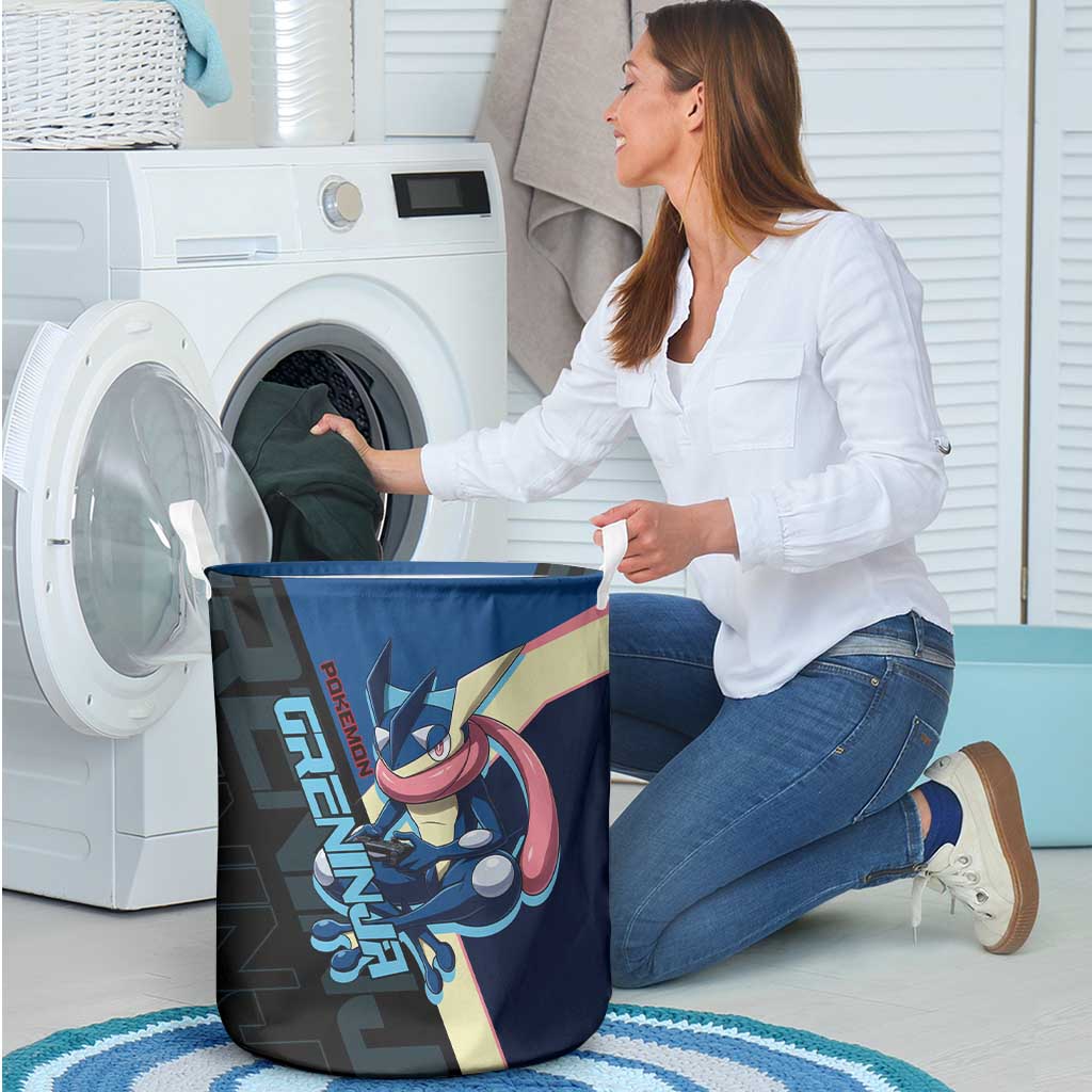 Greninja Poké Laundry Basket Sleek Retro Anime Style