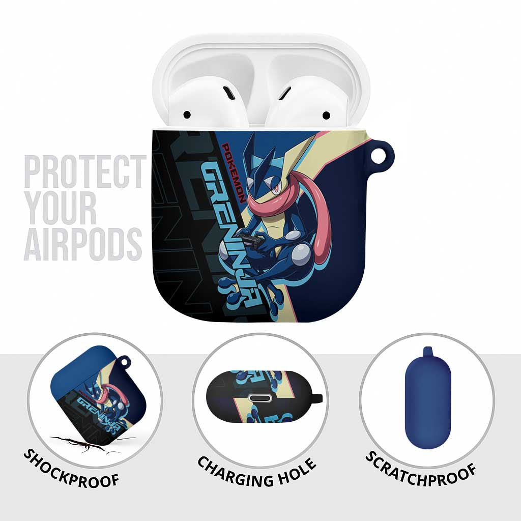 Greninja Poké AirPods Case Sleek Retro Anime Style