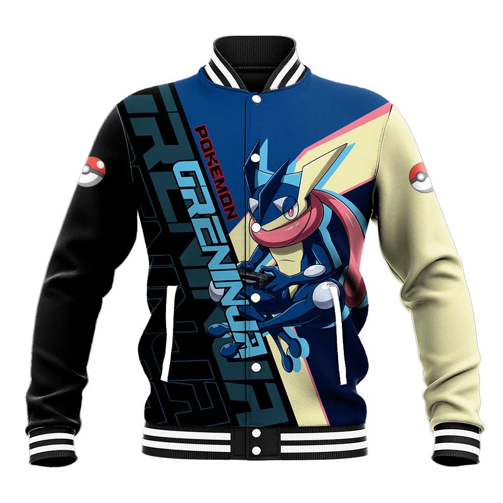 Greninja Poké Baseball Jacket Sleek Retro Anime Style