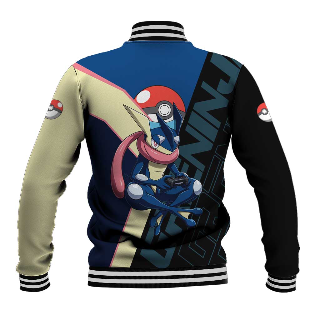 Greninja Poké Baseball Jacket Sleek Retro Anime Style