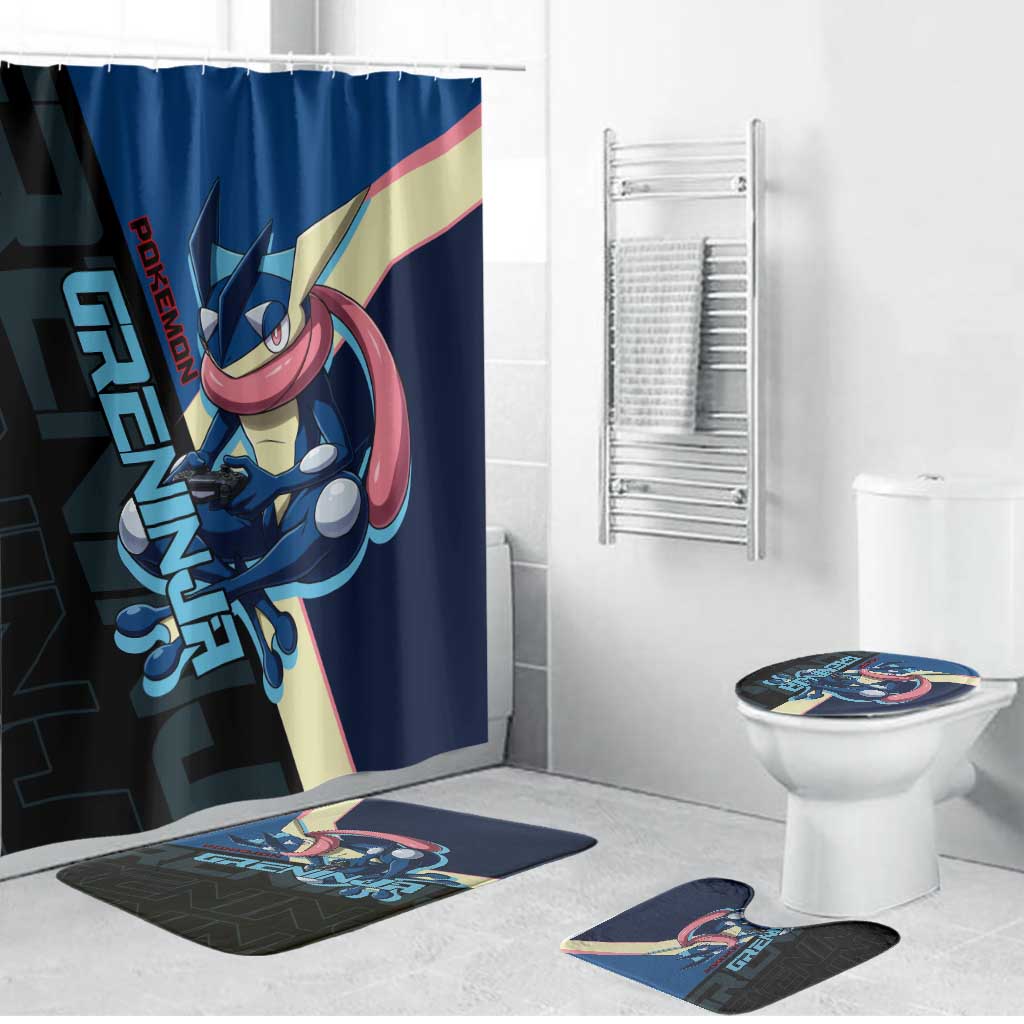 Greninja Poké Bathroom Set Sleek Retro Anime Style