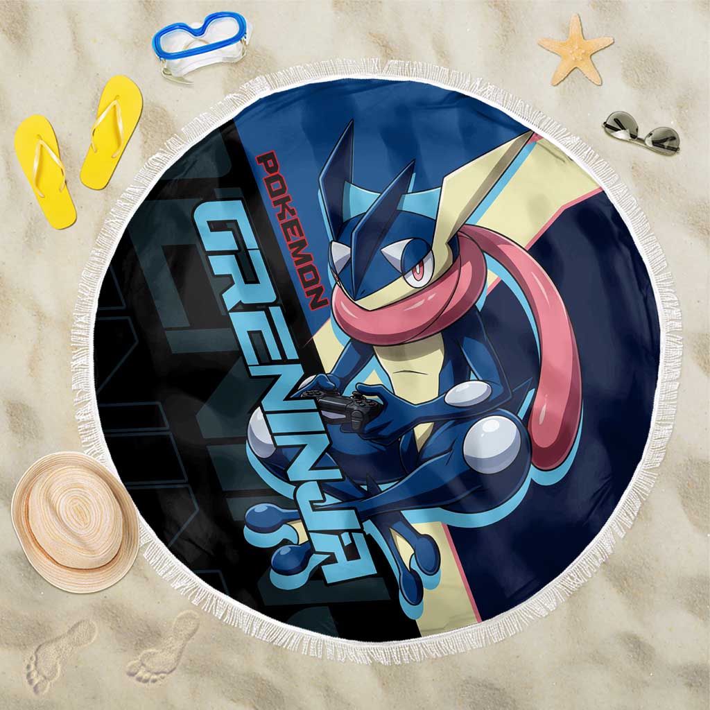 Greninja Poké Beach Blanket Sleek Retro Anime Style