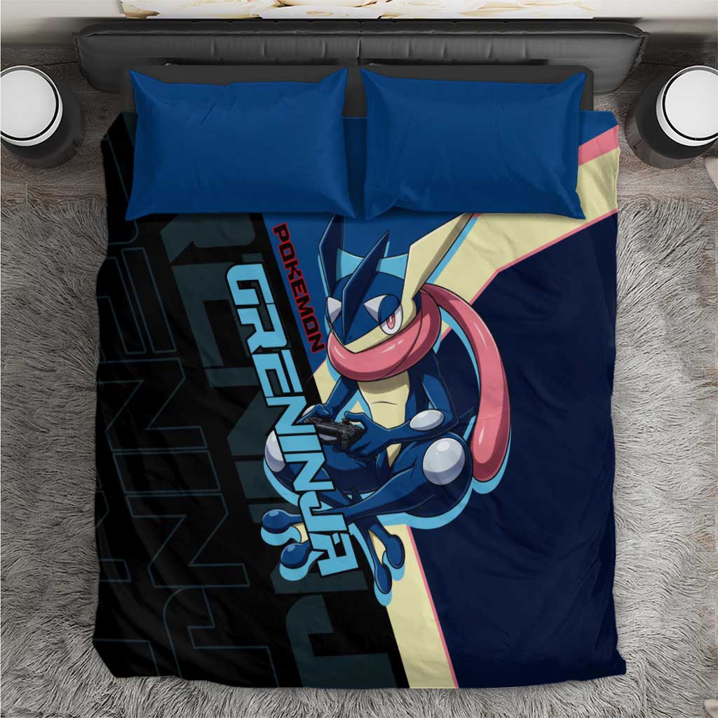 Greninja Poké Bedding Set Sleek Retro Anime Style
