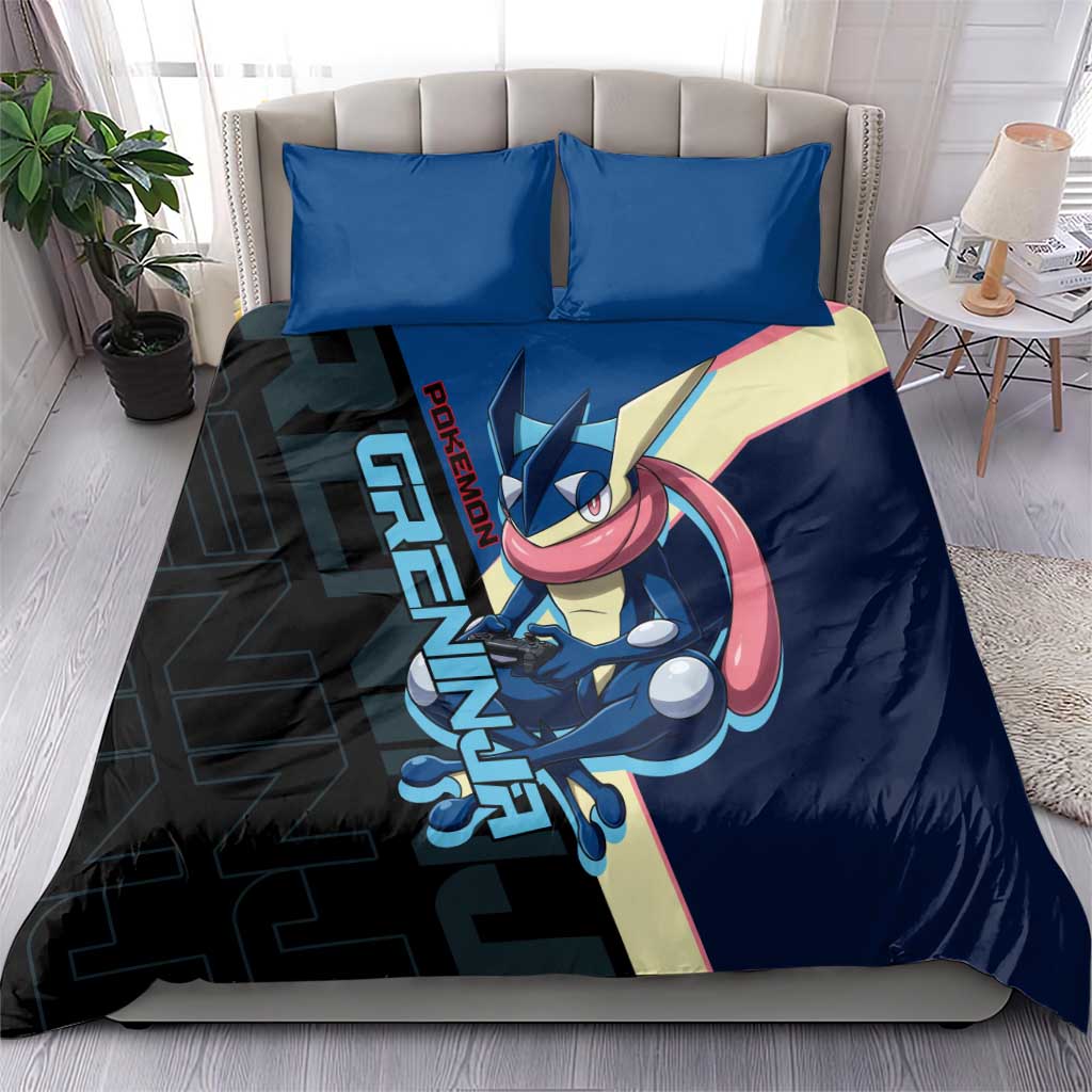 Greninja Poké Bedding Set Sleek Retro Anime Style