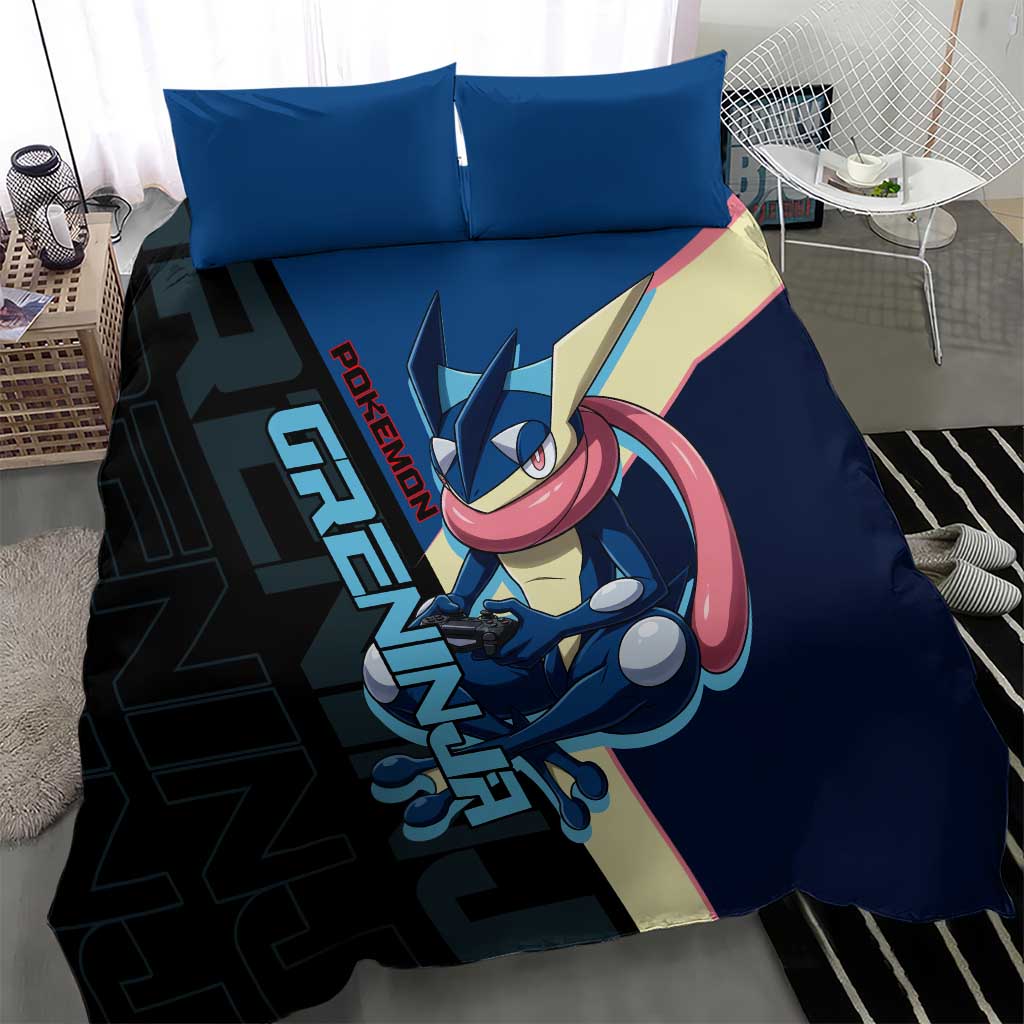 Greninja Poké Bedding Set Sleek Retro Anime Style