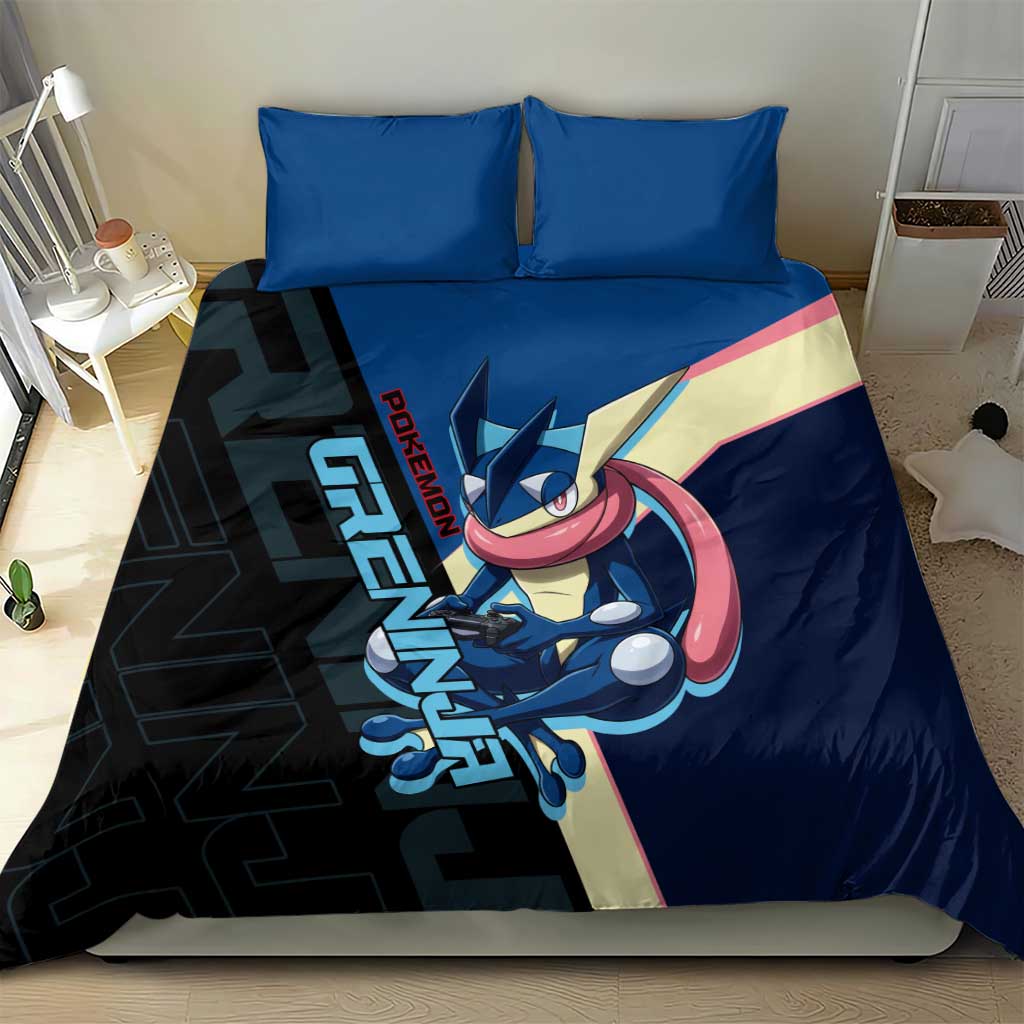 Greninja Poké Bedding Set Sleek Retro Anime Style
