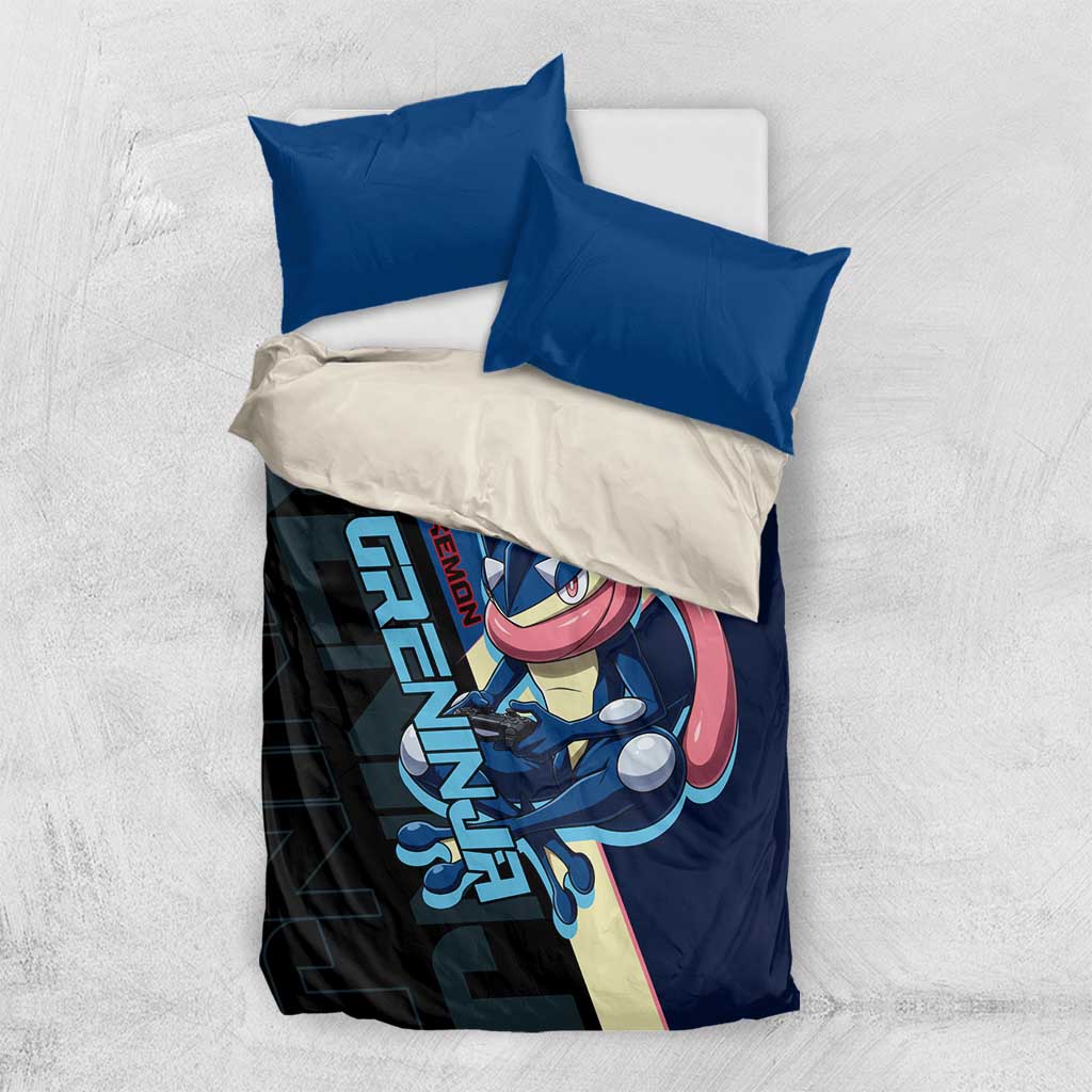 Greninja Poké Bedding Set Sleek Retro Anime Style