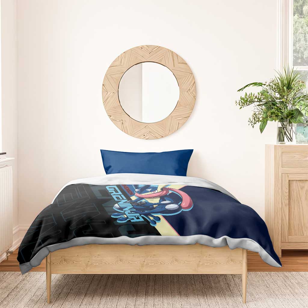 Greninja Poké Bedding Set Sleek Retro Anime Style