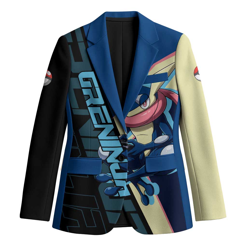 Greninja Poké Blazer Sleek Retro Anime Style